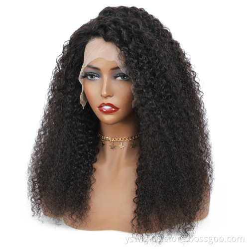 2021 New Arrival 100 Human Hair Lace Front Wig,Remy Virgin Full Lace Wigs Human Hair,Kinky Curly Human Hair Wigs For Black Women